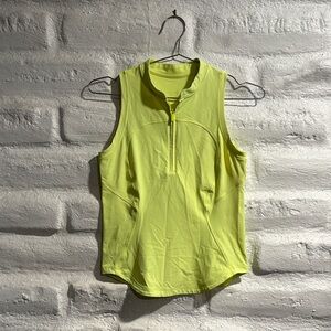 EUC Lululemon Front Zip Mock-Neck Tennis Tank Top